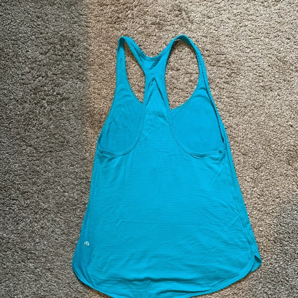 lululemon athletica Turquoise Racerback Tank